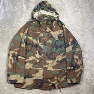 US Military Jacket M65 Men's Camouflage Small Cold Weather Field 1984 Vintage